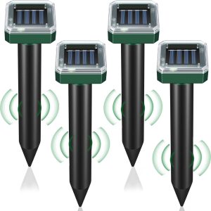 NATUWASA Solar Mole Repellent – Ultrasonic Solar Pest Deterrent for Lawn, Garden & Yard | Snake, Rodent, Gopher & Groundhog Control